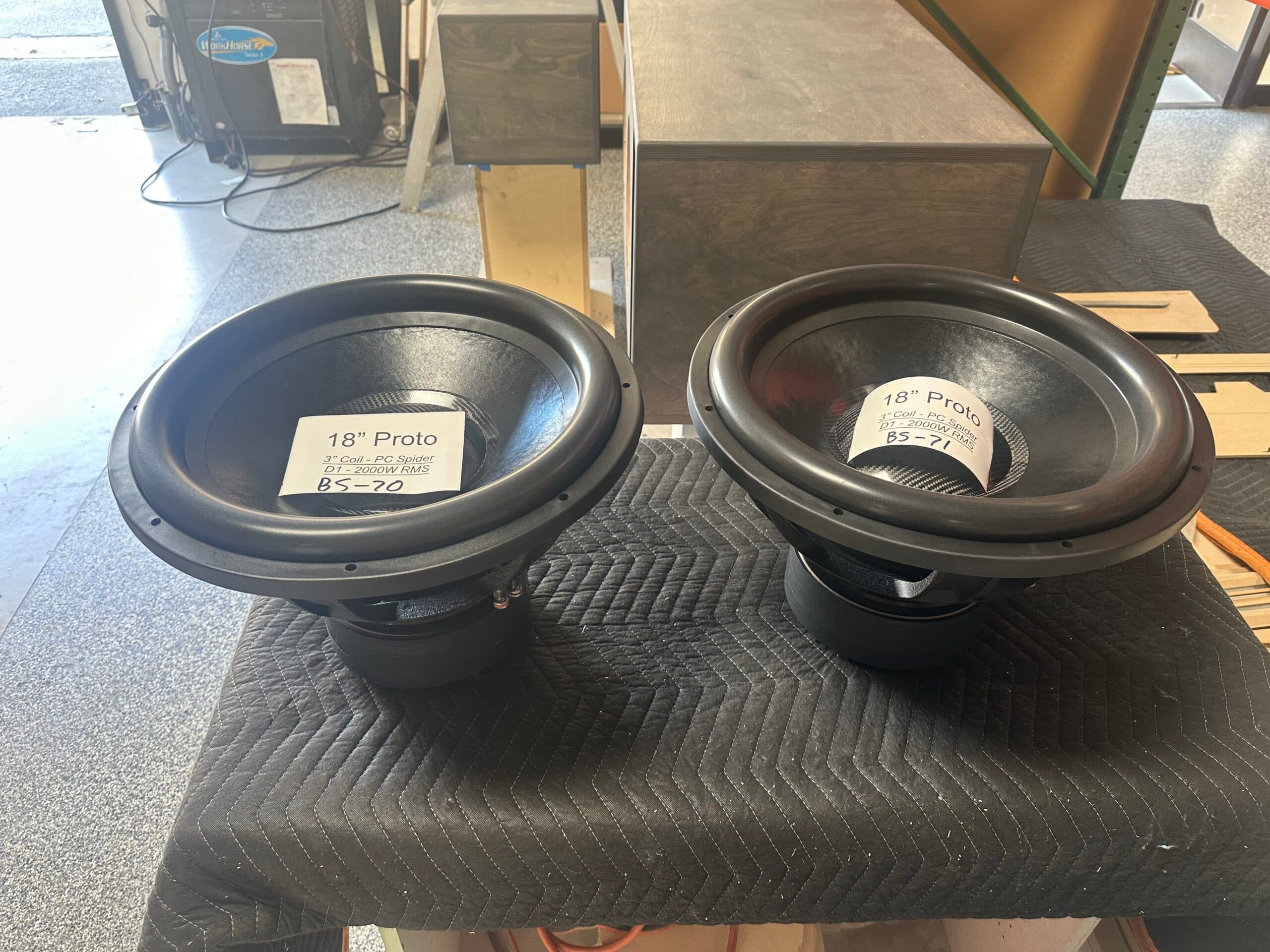 18" D1 Subwoofer Prototype - 2000W RMS - BS-70 2