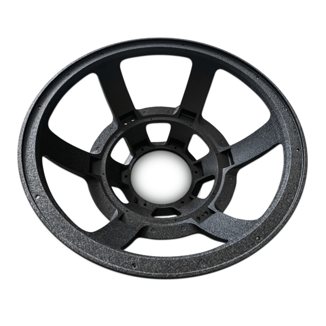 18″ Wide Mouth Ti Subwoofer Frame - Basket - Wrinkle Black
