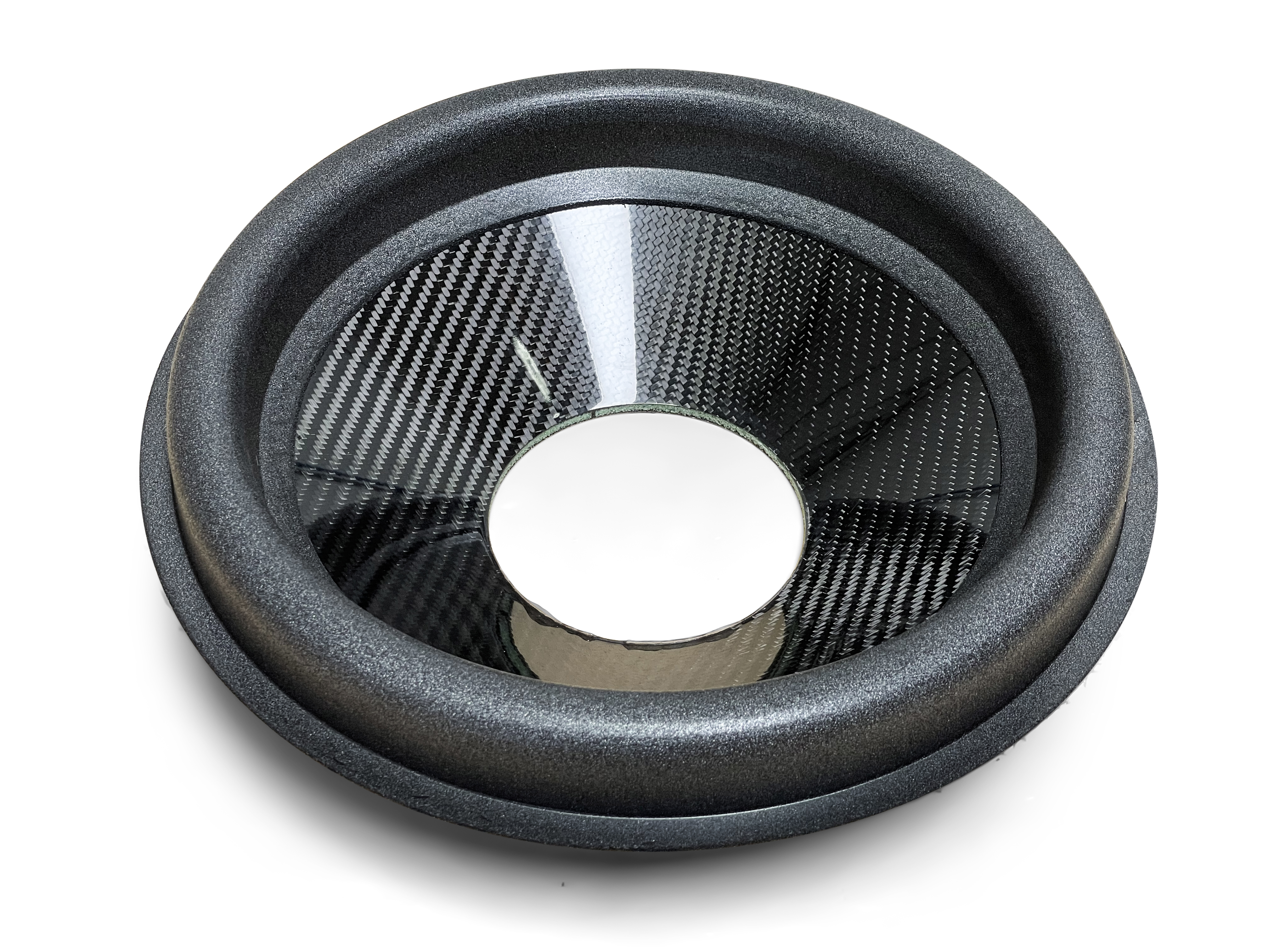 12″ Carbon Fiber Subwoofer Cone - Big Roll - 4″ Opening