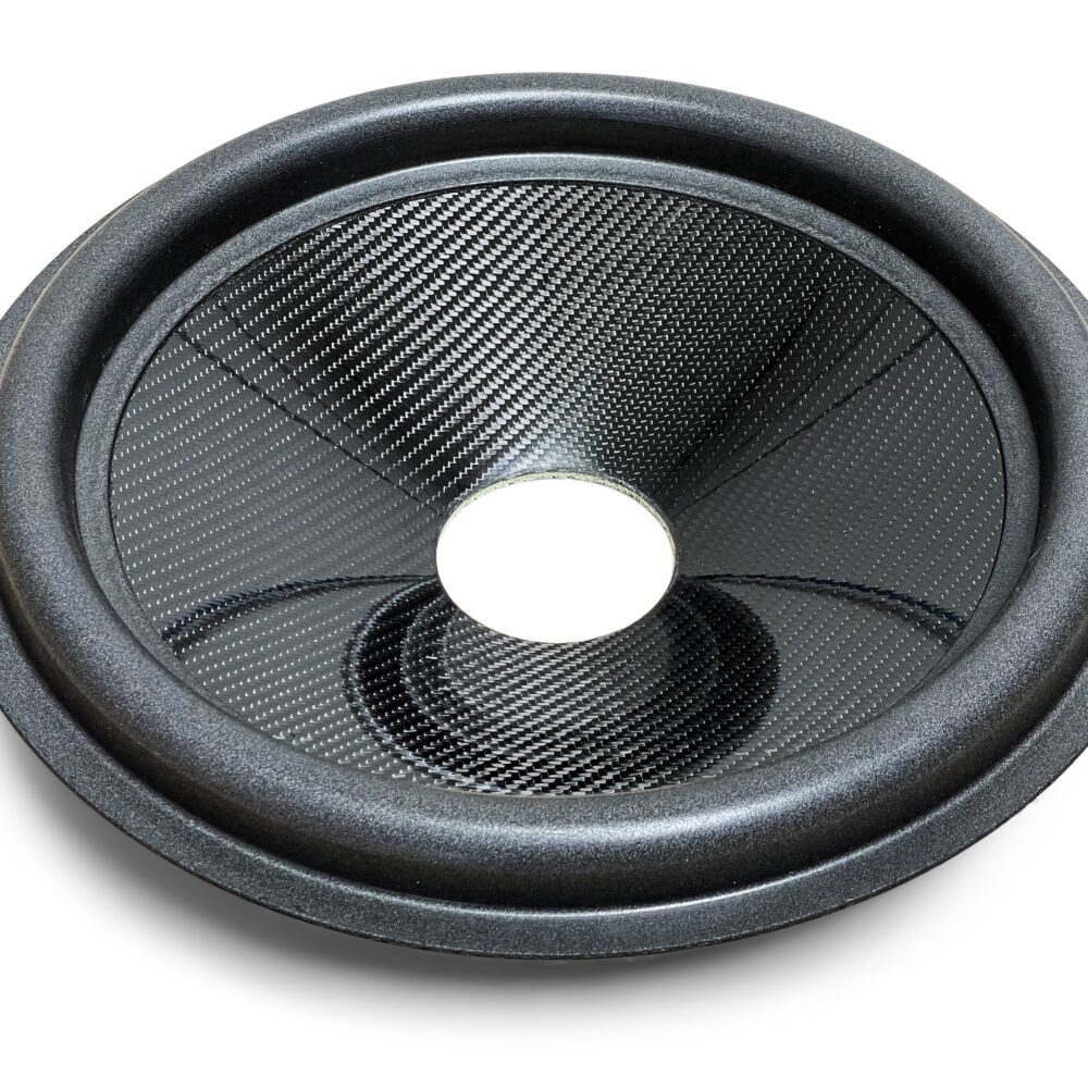 15″ Carbon Fiber Subwoofer Cone - U Roll - 3″ Opening